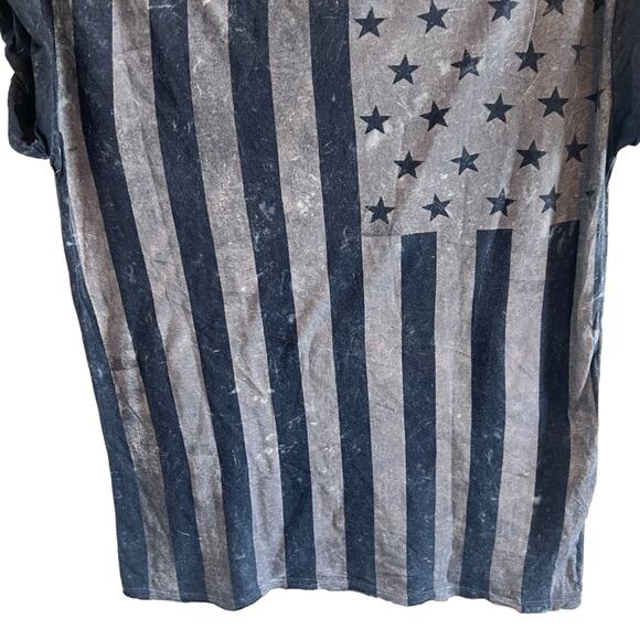 NWT Zara Flag America Stripped Stars Tee Shirt Size M - Picture 3 of 8